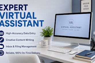 be your expert VA for data entry and creative writing