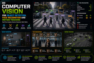 do computer vision for object detection, face recognition and motion tracking