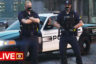 develop fivepd, lspdfr and nopixel inspired police rp server for fivem
