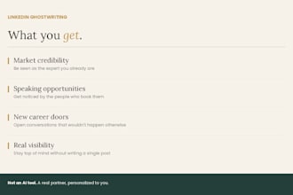 ghostwrite linkedin content for executive personal branding
