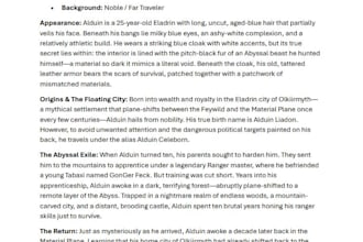 create custom dnd character backstories for any situation