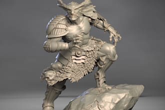 custom 3d action figure stl resin 3d print collectible figurine model statue