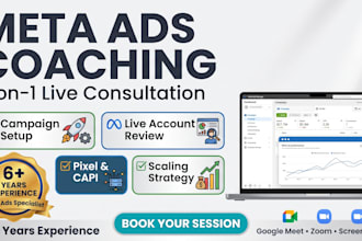 provide 1 on 1 meta ads coaching and consultation