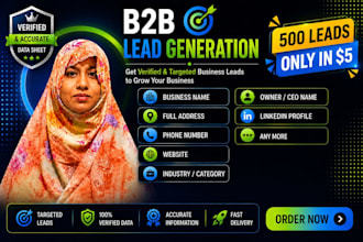 provide targeted b2b business leads with verified contact information