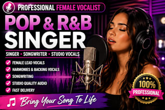 your female rnb singer, pop singer female vocalist singer songwriter song