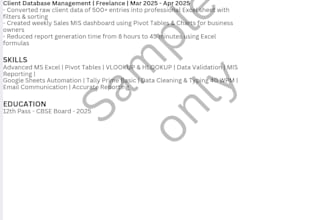create an ats friendly resume