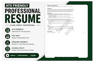 create an ats friendly resume for freshers