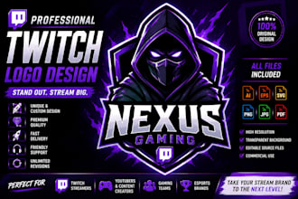 make a professional twitch streamer logo