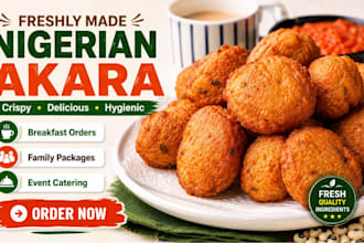 make delicious nigerian akara for events breakfast and catering
