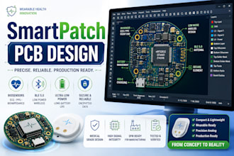 create smartpatch pcb and wearable health monitoring devices