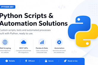 build python automation scripts and web scrapers