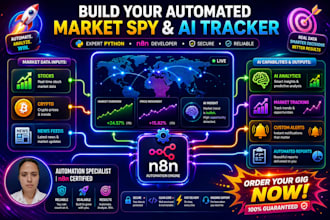 bot de mercado y tracker ai con python y n8n