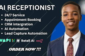 build an ai receptionist for medical, law or business to book leads