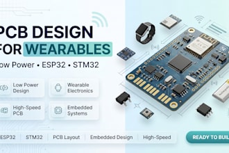 design medical device pcb, wearable pcb design low power pcb esp32 stm32 expert