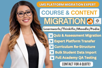 migrate course content to learnworlds moodle thinkific or teacheable