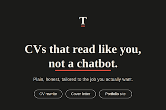 write a honest graduate CV and cover letter that gets read