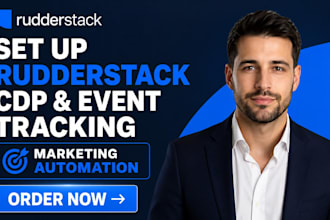 set up rudderstack cdp event tracking marketing automation