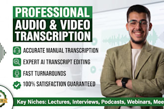 transcribe audio or video and edit your ai transcripts