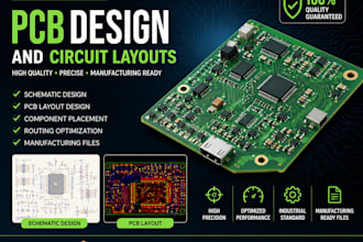 create professional pcb design and circuit layouts