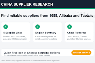 find reliable chinese suppliers from 1688 for your product