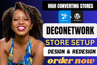 setup high converting deconetwork store customize redbubble pod api integration