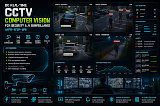 do real time cctv computer vision for security, ai surveillance, anpr, rtsp, lpr