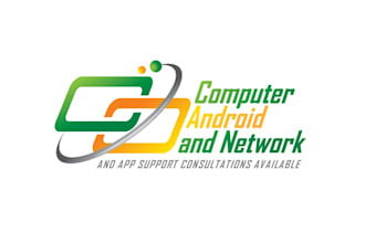create a clean and professional computer service logo