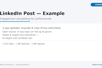 write linkedin posts for your business