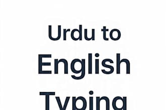 do fast and accurate urdu to english typing and data entry