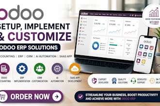 setup odoo accounting module implement erp customize ai automation CRM saas app