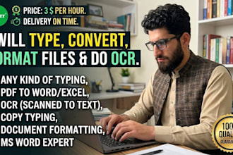 professionally type your books and any documents