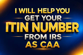 help you get your itin number from irs as caa