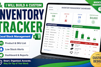 build a custom excel inventory and stock management tracker