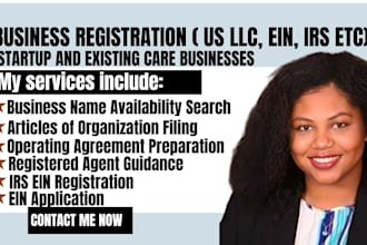 register US llc in florida, georgia, mississippi, colorado and get ein number