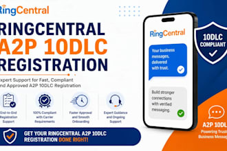 setup ringcentral a2p 10dlc registration bulk sms ringcentral