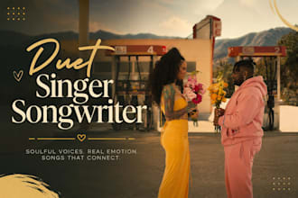 write custom rnb pop or neo soul song lyrics, melody male and female duet vocal