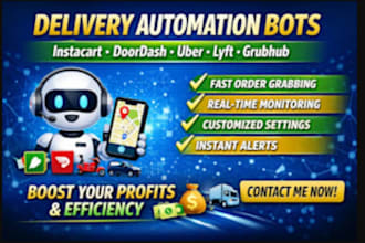 doordash bot, instacart bot, spark driver bot, amazon flex bot