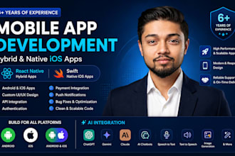 develop a professional hybrid mobile app for android and ios