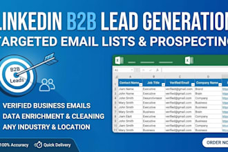 do linkedin b2b lead generation and targeted email lists