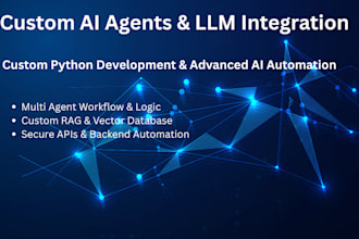 develop custom ai agents and llm automation for your business