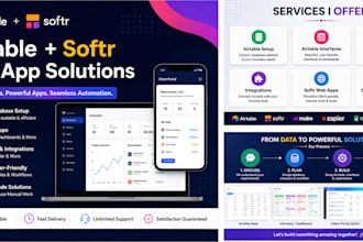 integrate airtable with make, zapier and softr