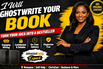 ghostwrite nonfiction book christain book self help book ebook writer amazon kdp