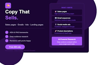 write persuasive copywriting for your sales page email or ad