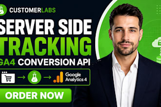 set up customerlabs server side tracking ga4 conversion API marketing
