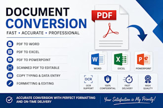 do PDF to word, handwriting to word, convert scan pdf to excel