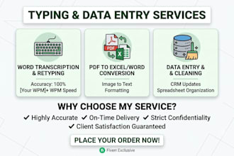 do accurate data entry, copy paste, and fast typing work