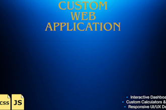 develop custom web applications