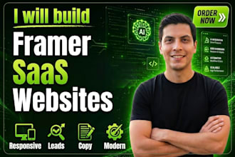 design a high converting framer landing page for your saas