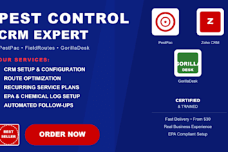 setup pest control crm quoteiq pestpac fieldroutes gorilladesk solea jobber crm