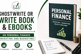 ghostwrite or write book and ebook on personal finance investing and budgeting